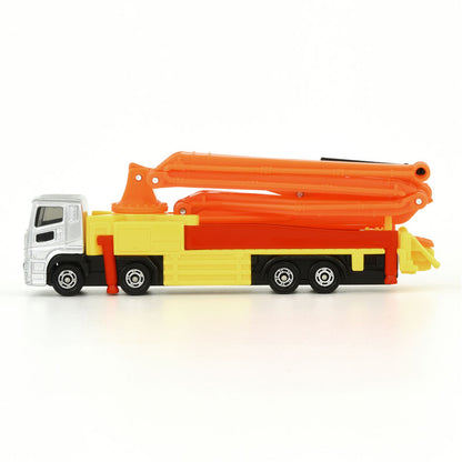 Tomica (Long Type) No. 127 Mitsubishi Fuso Super Great Concrete Pumping Truck - Scale Diecast Vehicle