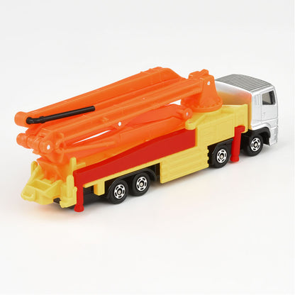 Tomica (Long Type) No. 127 Mitsubishi Fuso Super Great Concrete Pumping Truck - Scale Diecast Vehicle