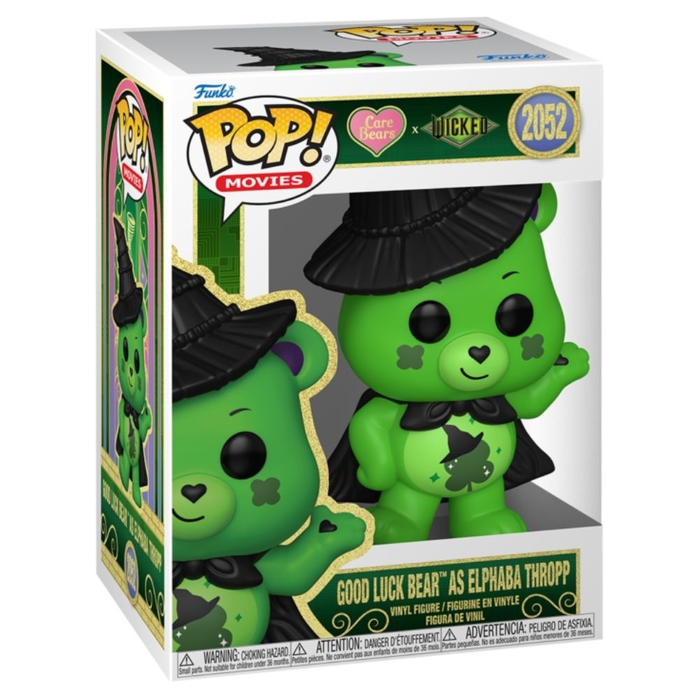 Care Bears x Wicked - Good Luck Bear as Elphaba Thropp Pop! Vinyl