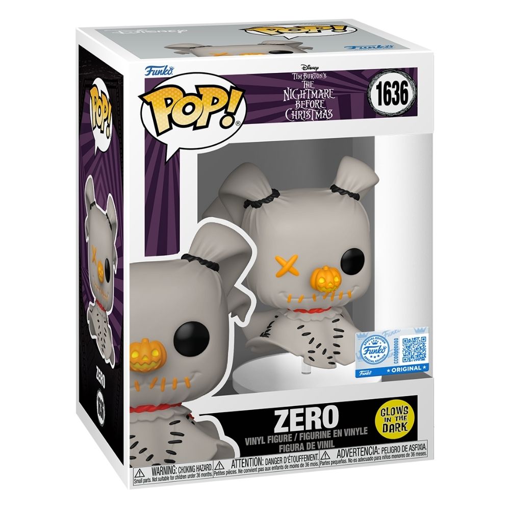 The Nightmare Before Christmas - Zero Patchwork Glow in the Dark US Exclusive Pop! Vinyl