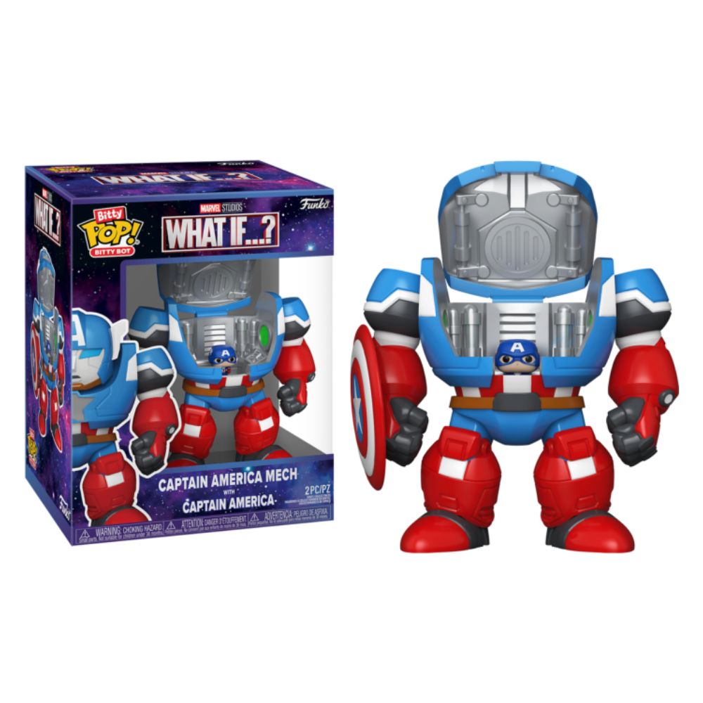 What If...? - Captain America Mech with Captain America Bitty Pop! Bot Vinyl