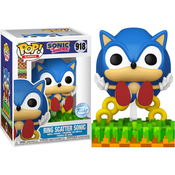 Funko Pop! Games: Sonic - Sonic with Emerald Collectible Toy, Blue