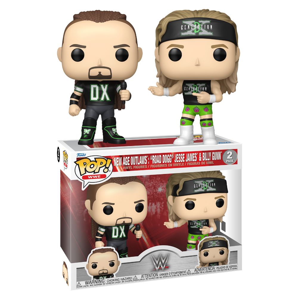 WWE: New Age Outlaws - Road Dogg Jesse James & Billy Gunn Pop! Vinyl 2 Pack