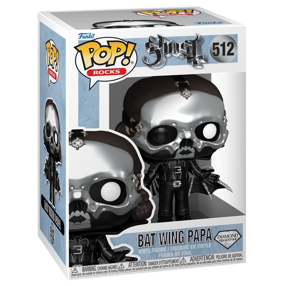 Ghost - Bat Wing Papa Diamond Glitter Pop! Vinyl