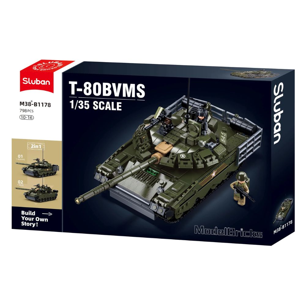 T-80BVMS 1/35 Scale 519 Pieces C12