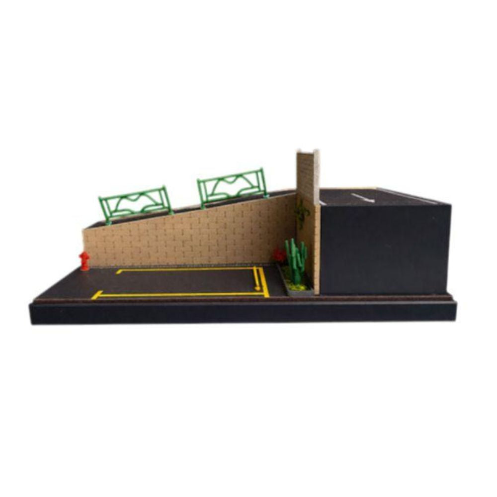 1:64 Diorama - Steep Slope Parking Space Miniature Scene
