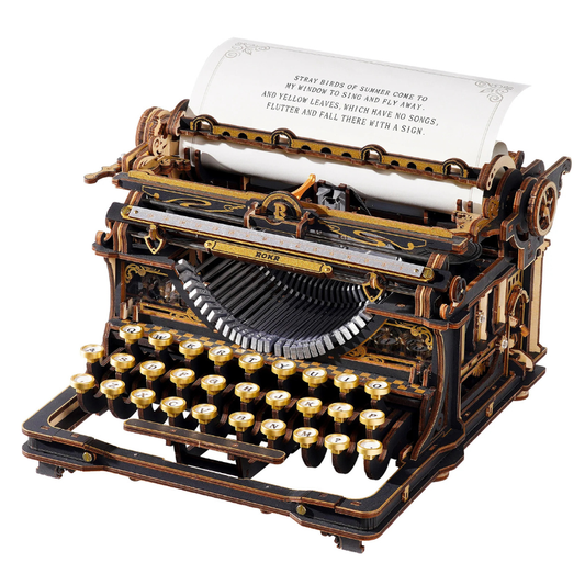 Robotime - Mechanical Models Typewriter Classic (Store Pickup Only)