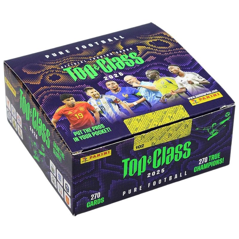 PANINI Top Class 2025 Soccer Trading Cards Booster Box (24 Boosters)