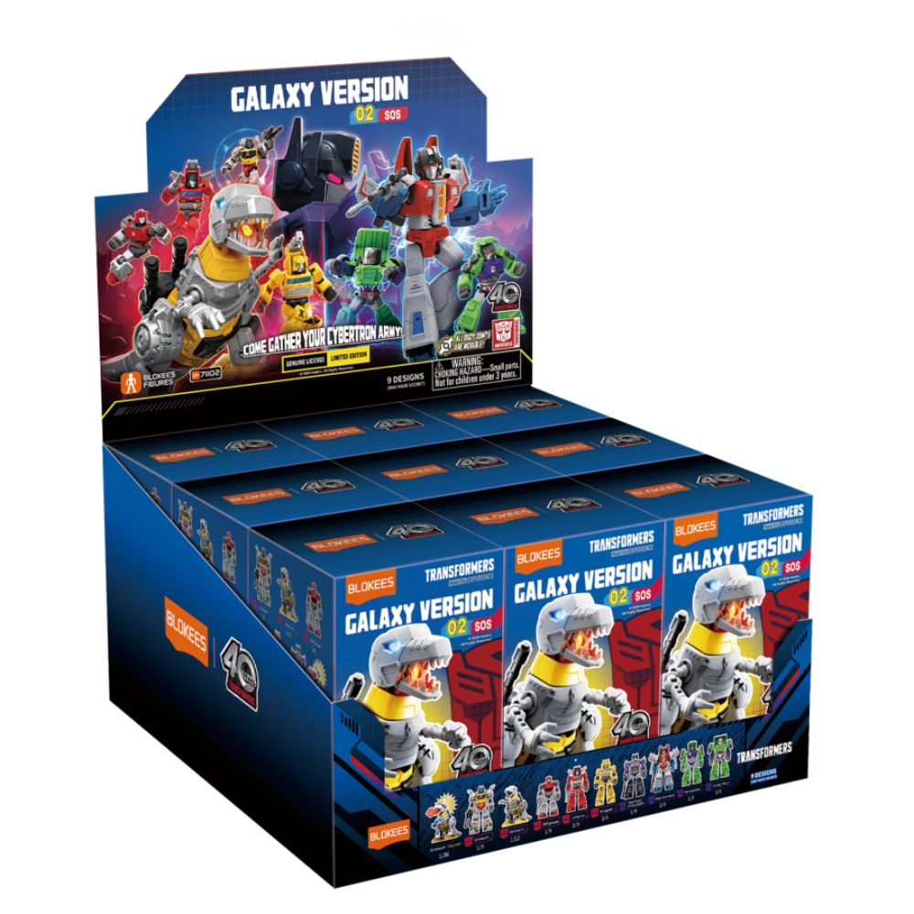 Blokees Figure - Transformers Galaxy Version 02 - SOS (Display Of 9 Units)