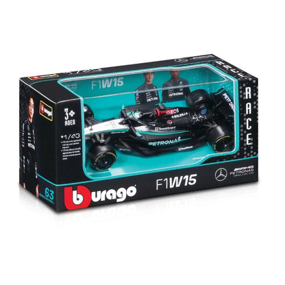 Bburago F1 without Helmet 1:43 2024 F-1 Mercedes-AMG W15 #44 Hamilton WB