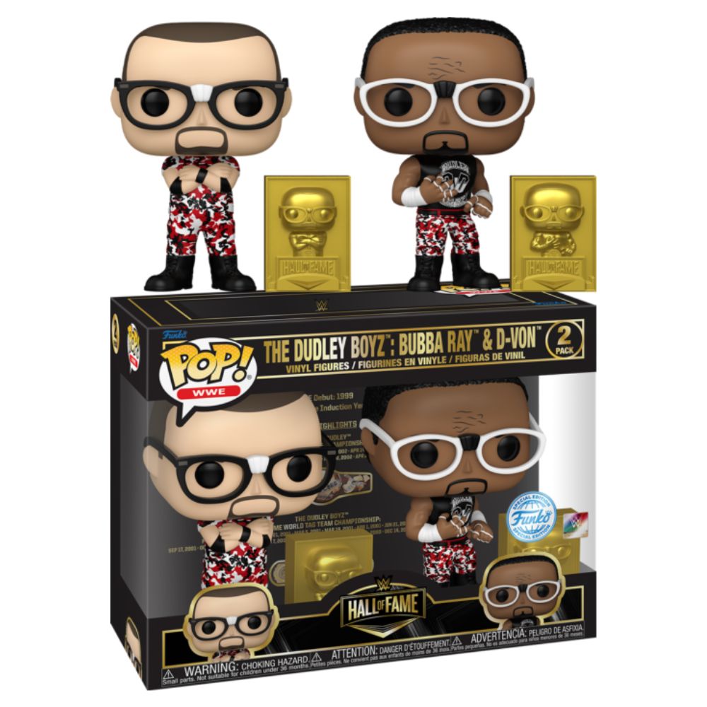 WWE: Hall of Fame - Dudley Boyz Red Camo Pop! 2 Pack – Gametraders ...