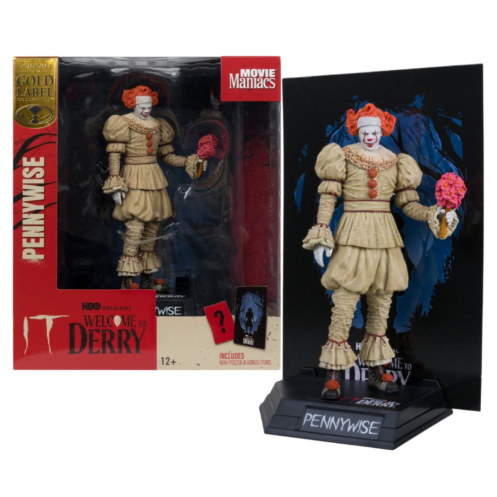 Welcome to Derry - Pennywise (Flashback) 6 Inch Movie Maniacs Figure