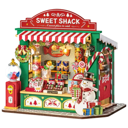 Robotime DIY Mini House Christmas Candy Stand