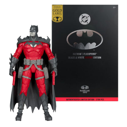 DC Multiverse - Batman Flashpoint/ B & W With Accent (Gold Label) 7 Inch Figure