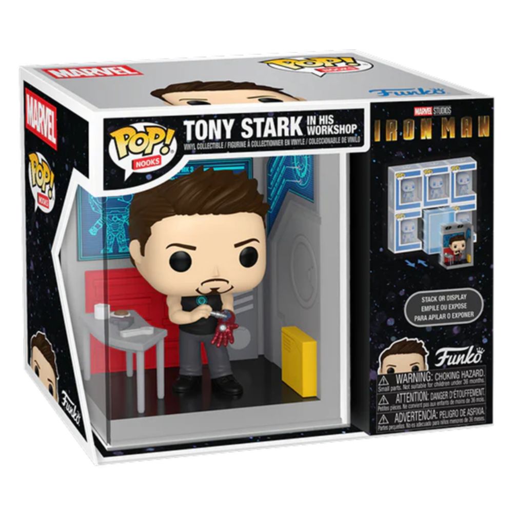 Iron Man (2008) - Tony Stark in his Workshop Pop! Nook Vinyl
