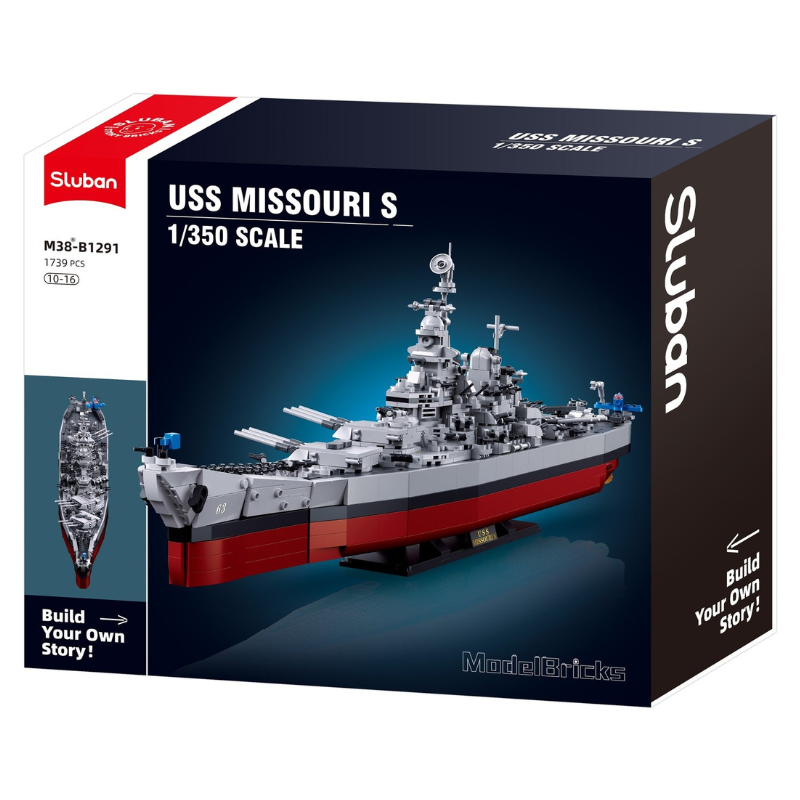MB USS Missouri Scale 1:350 1739 Pieces C4 (Store Pickup Only)