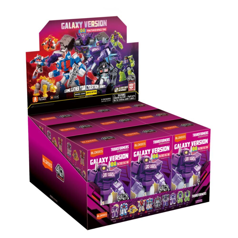 Blokees Figure - Transformers Galaxy Version 04 - Fractured Space-time (Display of 9 Units)