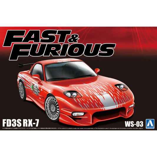 Aoshima 1/24 Fast & Furious FD3S RX-7 Model Kit