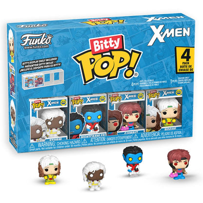 X-Men - Rogue, Nightcrawler, Gambit & Storm Bitty Pop! Vinyl 4 Pack