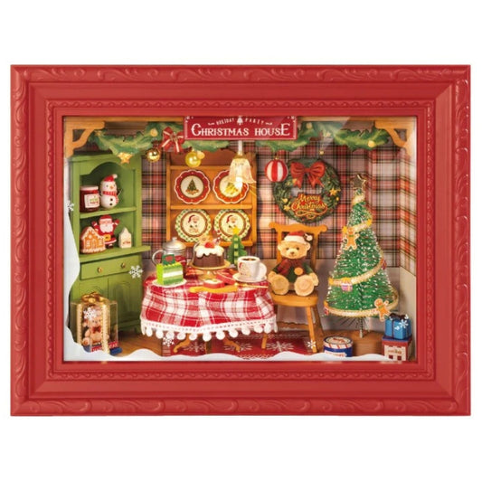 Robotime DIY Mini House Christmas Eve Party