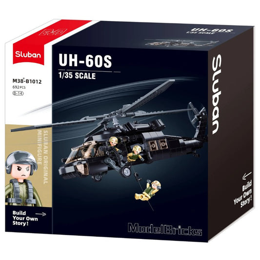MB Helicopter Black Hawk 692 Pieces Ages 8+ C6