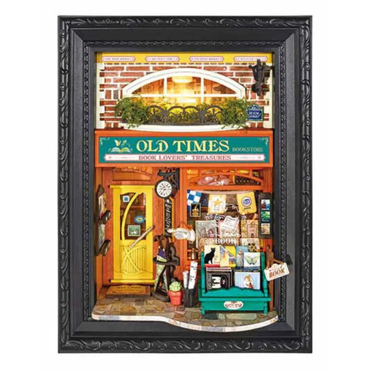 Robotime - DIY Framed Old Times Bookstore