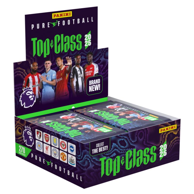 PANINI Top Class 2025 Premier League Soccer Trading Cards Booster Box (24 Boosters)