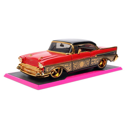 Pink Slips - 1:24 1957 BelAir (Red/Gold) Diecast Vehicle