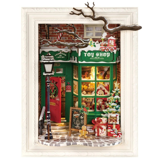 Robotime DIY Mini House Santas Toy Shop