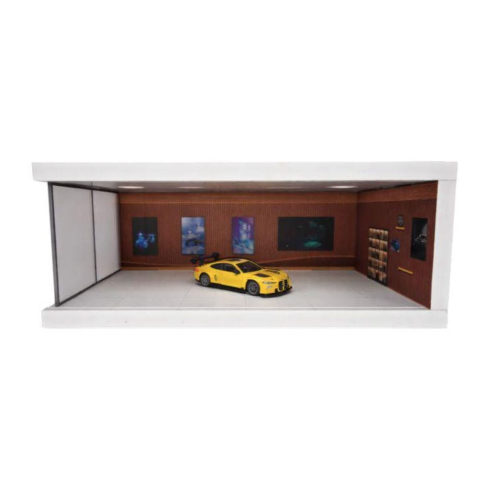 1:64 Diorama – Chevrolet Board with Light Box Single Parking Space – Brown A