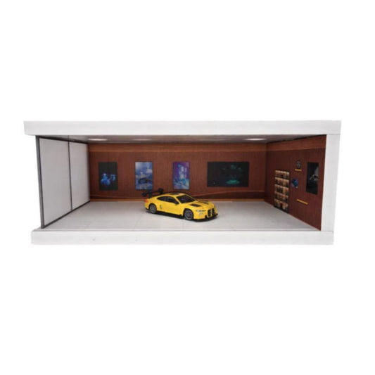 1:64 Diorama – Chevrolet Board with Light Box Single Parking Space – Brown A
