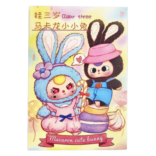 Baby Three - Macaron Cute Bunny Plush Blind Box ( 1 Unit )