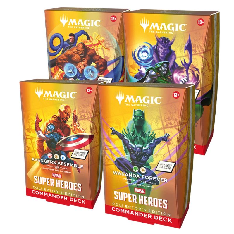 Magic the Gathering Marvel Super Heroes Collector Commander Deck - Select option in checkout comment box