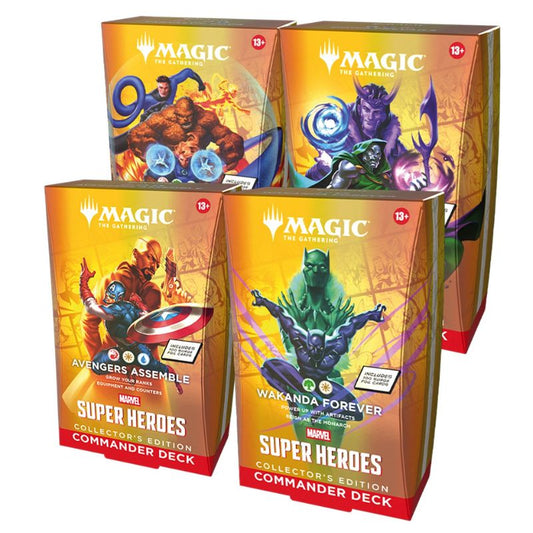 Magic the Gathering Marvel Super Heroes Collector Commander Deck - Select option in checkout comment box