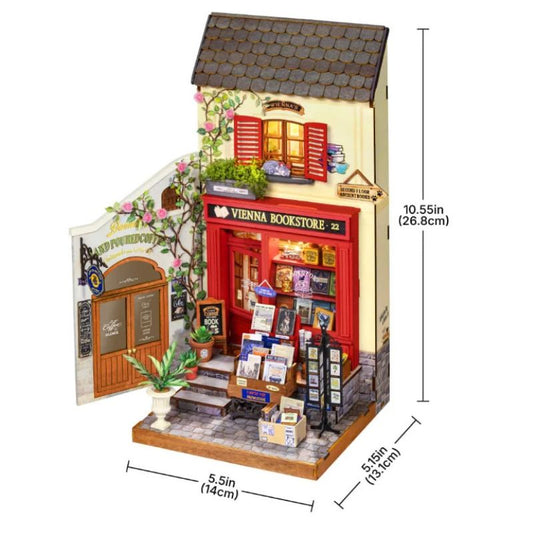 Robotime - Diy Travel Street Vienna Bookstore