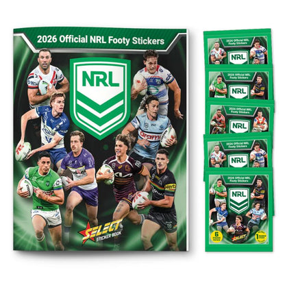 2026 NRL Stickers Book + 5 Packs