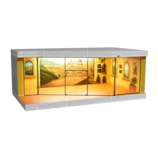 1:64 Diorama - Italian Style Street Exhibition Hall Miniature Scene