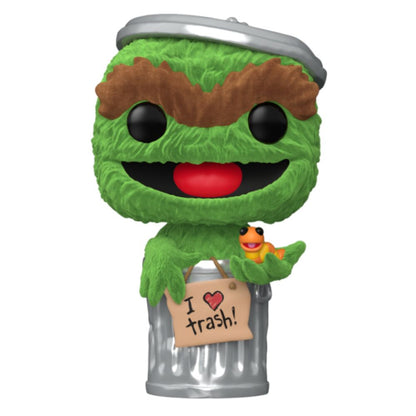 Sesame Street - Oscar the Grouch Flocked Pop! Vinyl