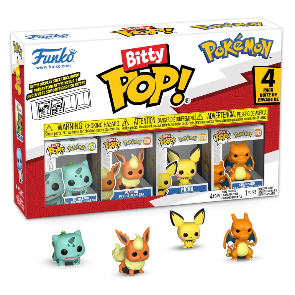 Pokemon - Bulbasaur Bitty Pop! Vinyl 4 Pack