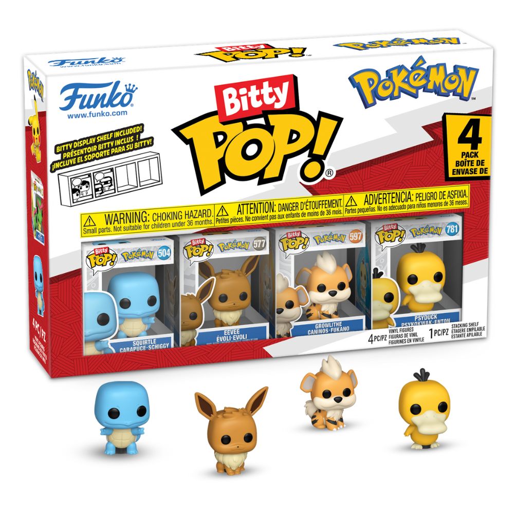 Pokemon - Squirtle Bitty Pop! Vinyl 4 Pack
