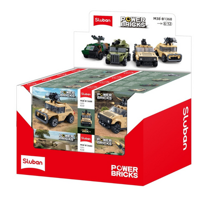 Powerbricks Pull Backs Miltary - (1 Unit)