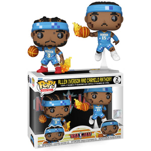 NBA Basketball: Jam - Allen Iverson & Carmelo Anthony 8-Bit Pop! Vinyl 2-Pack
