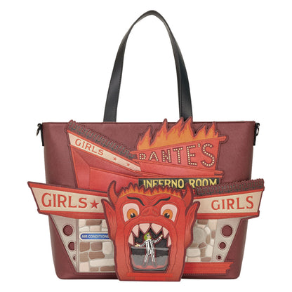 Loungefly - Beetlejuice - Beetlejuice Inferno Room Tote Bag with Coin Bag