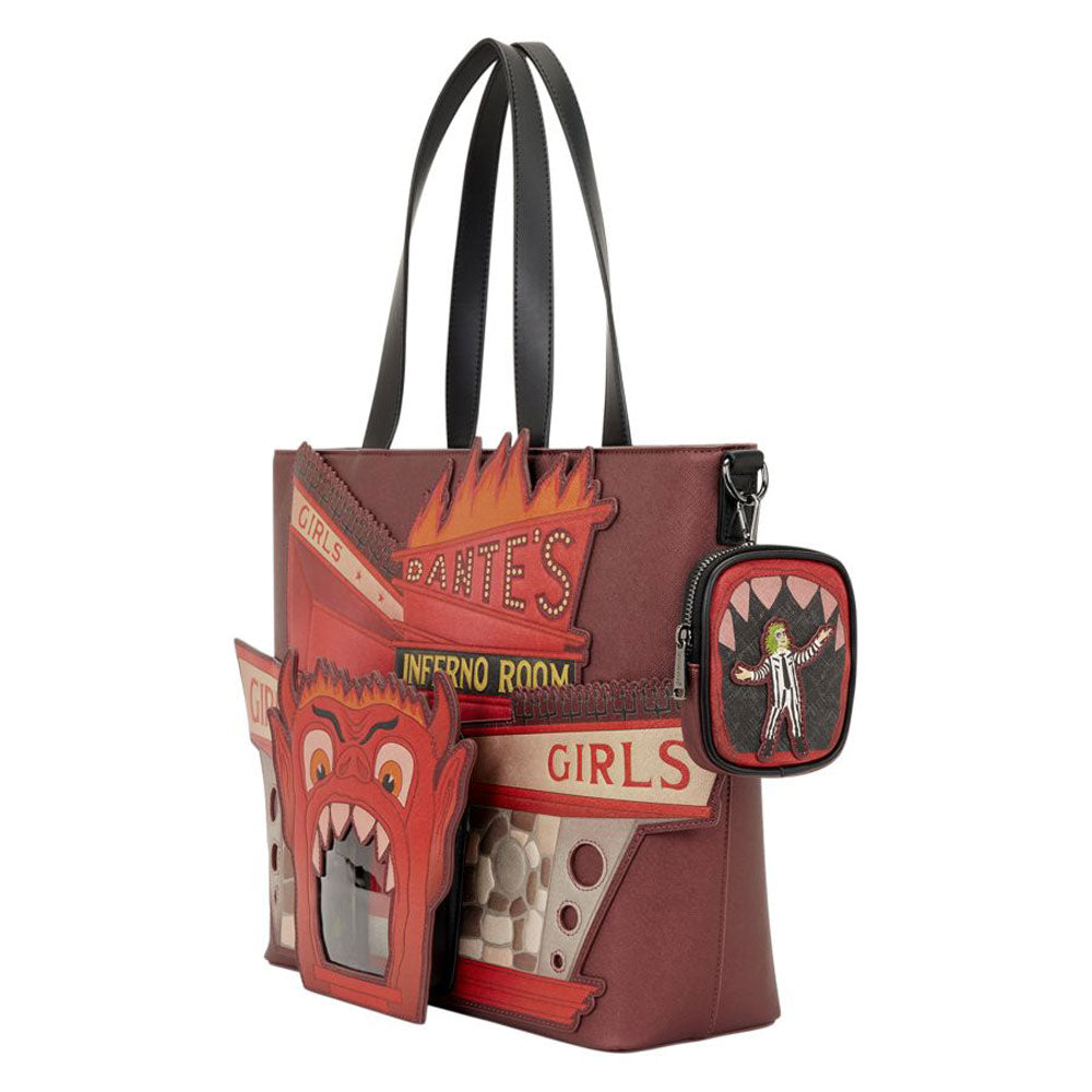 Loungefly - Beetlejuice - Beetlejuice Inferno Room Tote Bag with Coin Bag