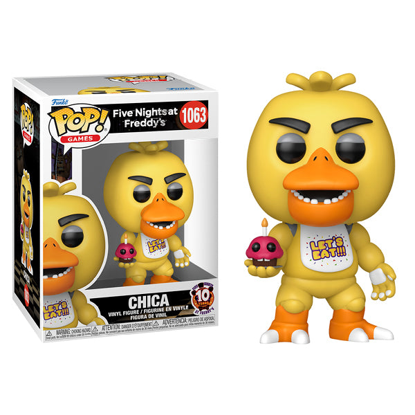 Five Nights at Freddy's: (2023 Movie) 10th Anniversary - Chica with Cupcake Pop! Vinyl