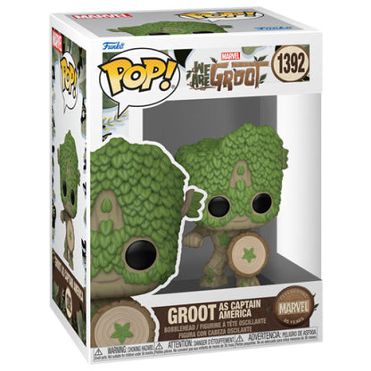 Marvel 85th Anniversary - We Are Groot - Groot Captain America Pop! Vinyl
