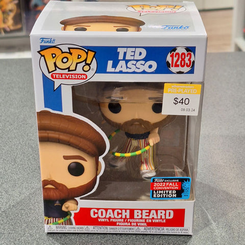 Image of NYCC 2022 - Ted Lasso - Coach Beard with Goldy Pants US Exclusive Pop! Vinyl