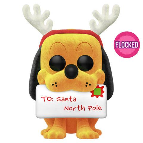 Disney - Pluto Holiday US Exclusive Flocked Pop! Vinyl