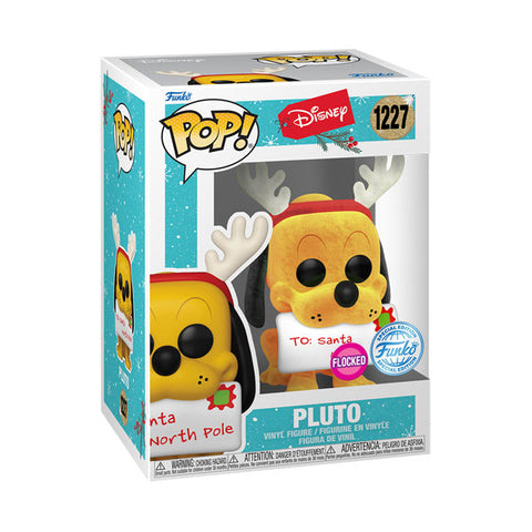 Disney - Pluto Holiday US Exclusive Flocked Pop! Vinyl