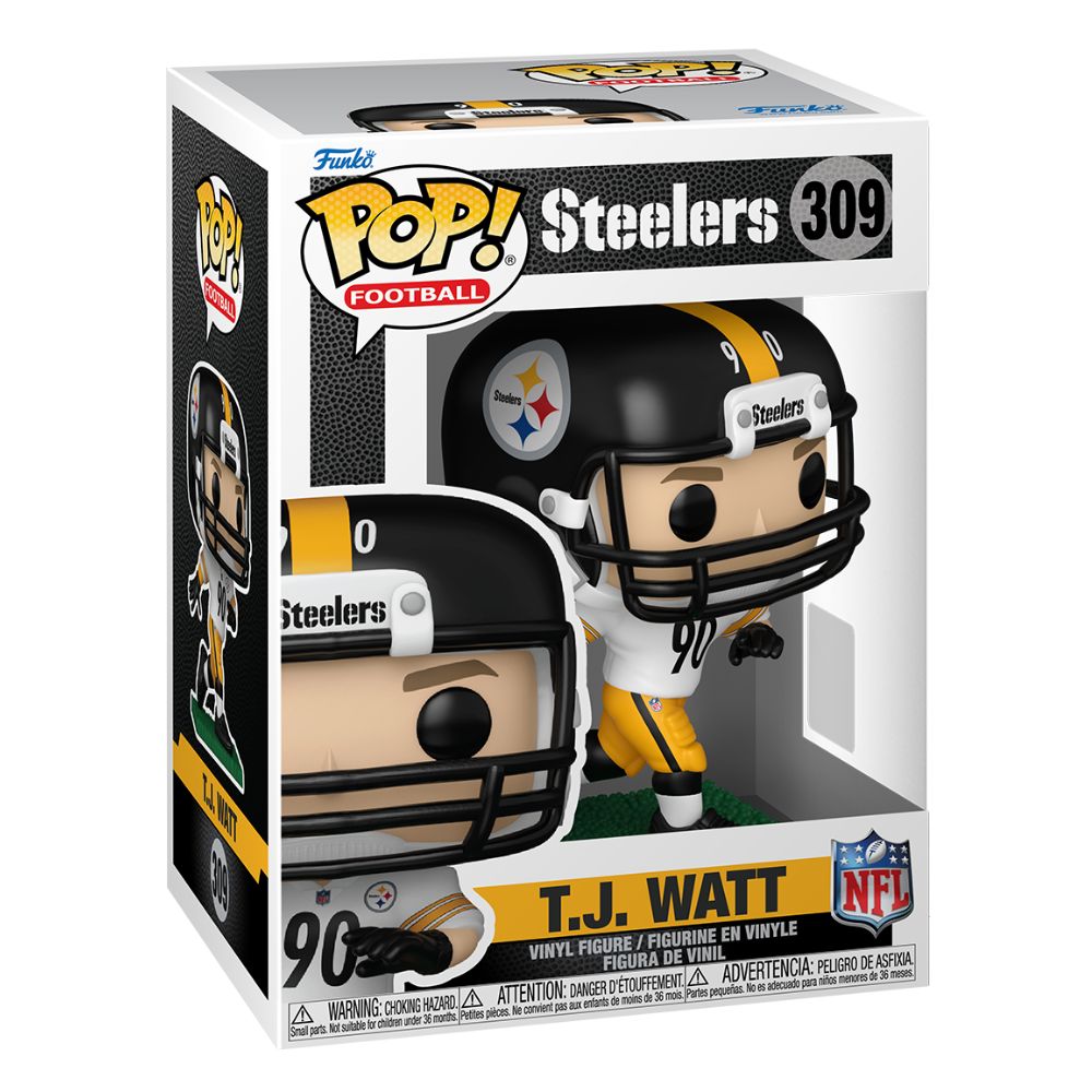 NFL Football - TJ Watt (Away Uniform) Pittsburgh Steelers Pop! Vinyl